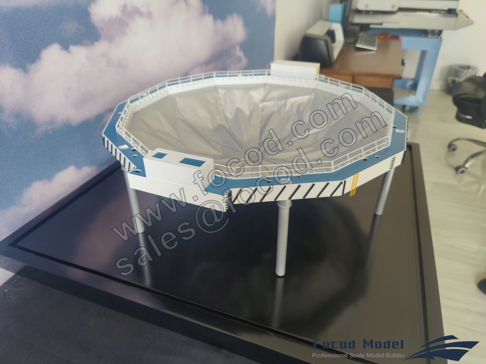 custom made model of Fishmerd - Semi-closed cage for fish aquaculture